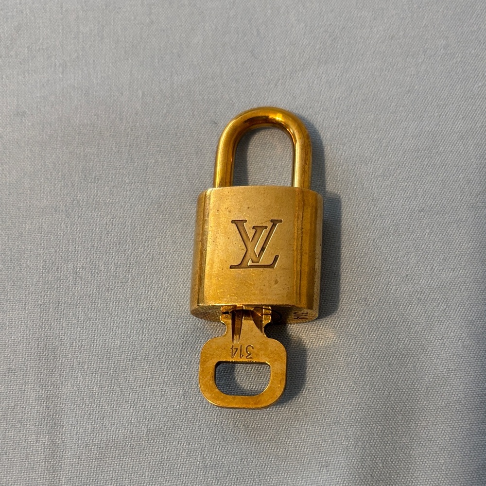 Louis Vuitton Gold Lock with Key #314